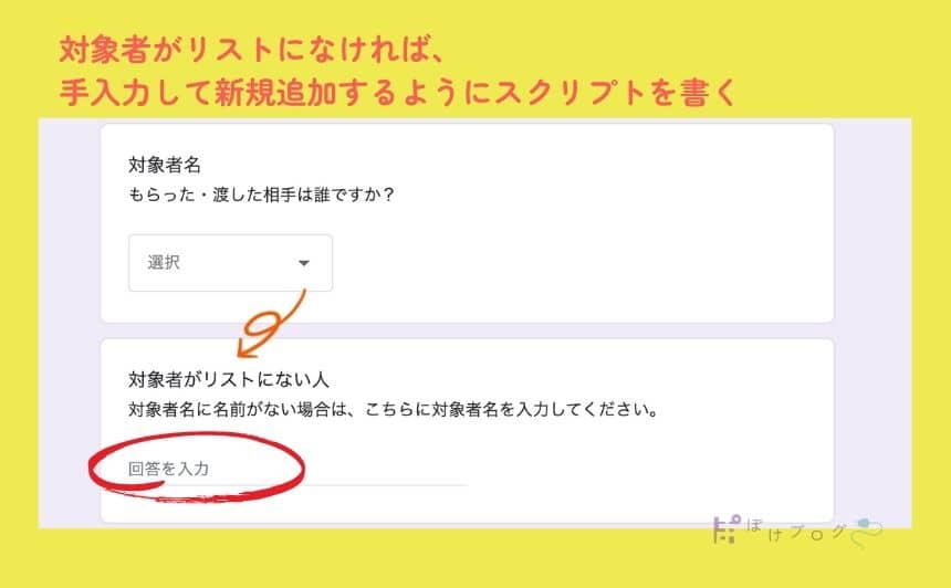 対象者リストの表示